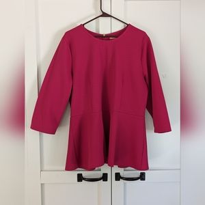 Beautiful Pink Peplum Top